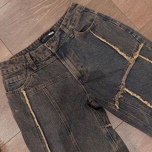 Men's Black Distressed Jeans